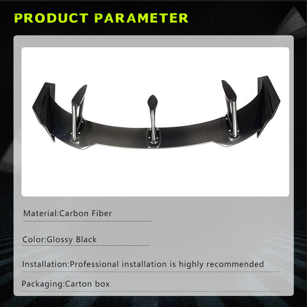 Fits for Chevrolet Camaro Coupe Carbon Fiber Rear Trunk Spoiler Wing Lip