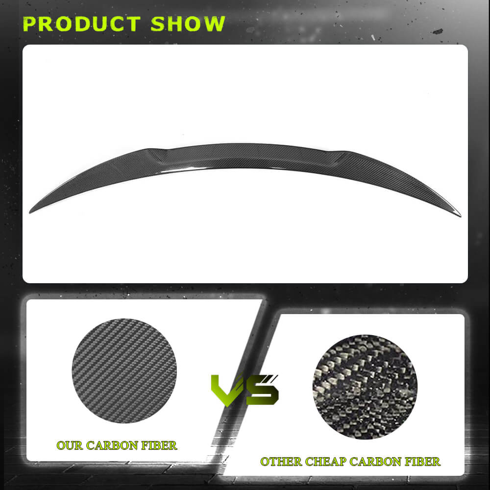 Fits for Alfa Romeo Giulia Sedan 15-22 Carbon Fiber Rear Trunk Boot Spoiler Wing Lip Factory Outlet