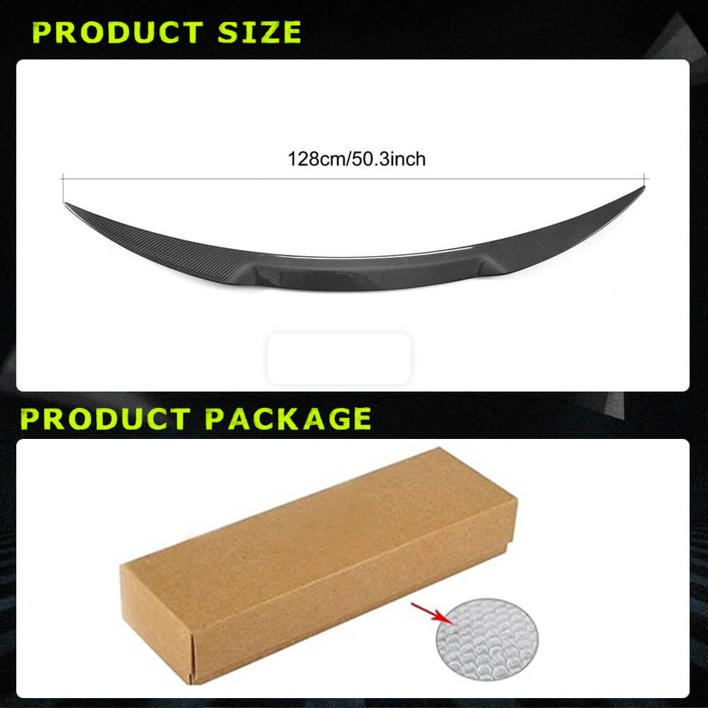 Fits for Alfa Romeo Giulia Sedan 15-22 Carbon Fiber Rear Trunk Boot Spoiler Wing Lip Factory Outlet