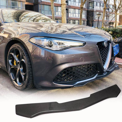 Fits for Alfa Romeo Giulia 952 Sport Carbon Fiber Front Bumper Lip Spoiler Body Kit