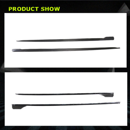 Fits for Audi A5 Sline S5 B9 Carbon Fiber Side Skirts Rocker Panels Extension Lip Factory Outlet