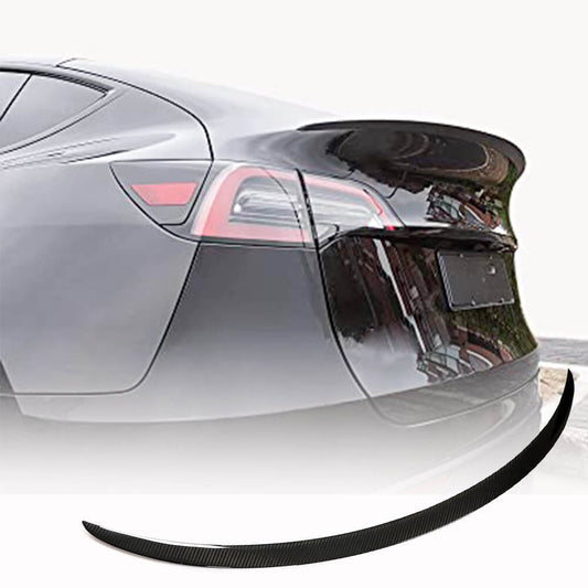 Fits for Tesla Model Y 19-22 Carbon Fiber Rear Trunk Spoiler Wing