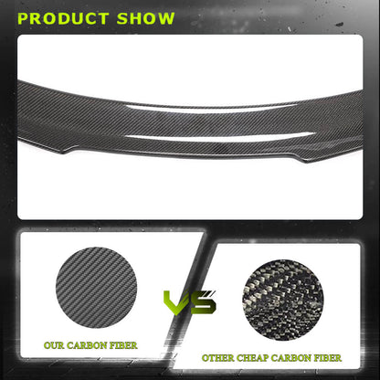 Fits for Alfa Romeo Giulia 952 Sedan 15-22 Real Carbon Fiber Rear Trunk Boot Spoiler Wing Lip Factory Outlet