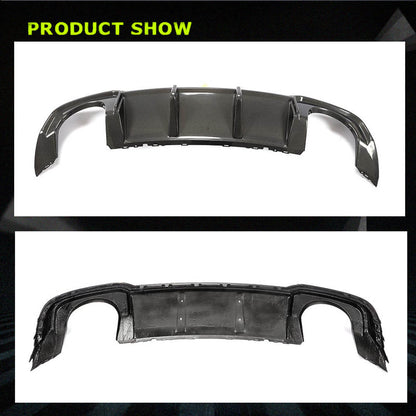 Fits for Audi RS3 8V.5 Sedan Facelift Carbon Fiber Rear Bumper Diffuser Valance Lip