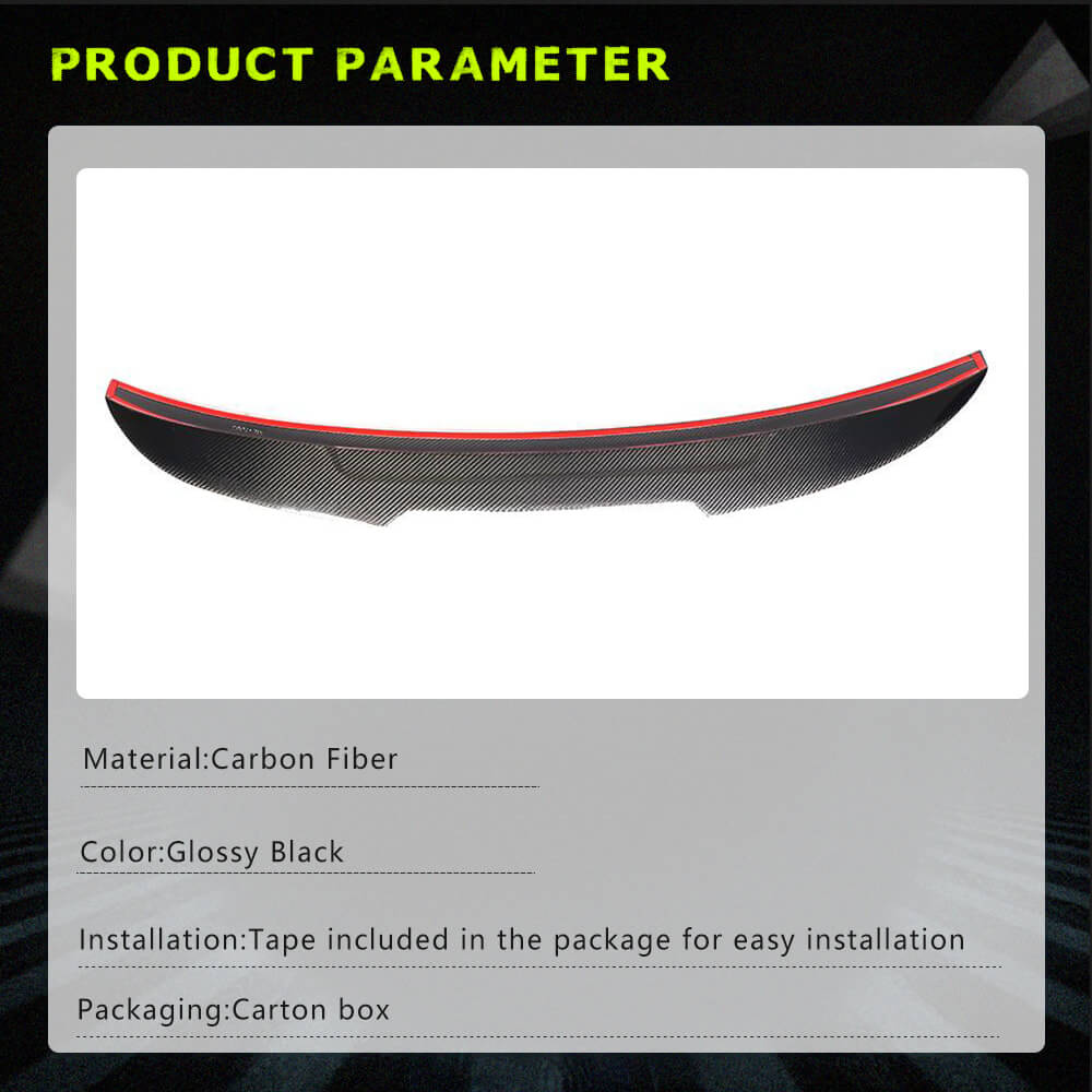 Fits for BMW 3 Series E92 Coupe Carbon Fiber Rear Rear Trunk Spoiler Boot Wing Lip Factory Outlet |316i 318i 320i 323i 325i 328i 330i 335i M3