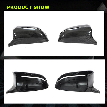 Fits for BMW 3 Series G20 G21 Carbon Fiber Replacement Side Rearview Mirror Cover Caps LHD 2pcs| 318i 320i 330i 330e M340i