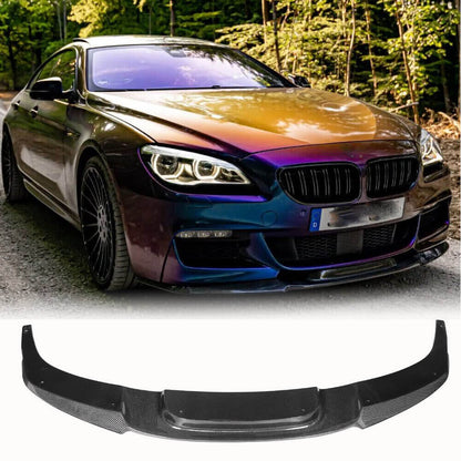 Fits for BMW 6 Series F06 F12 F13 640i 650i M Sport Carbon Fiber Front Bumper Lip Spoiler Body Kit