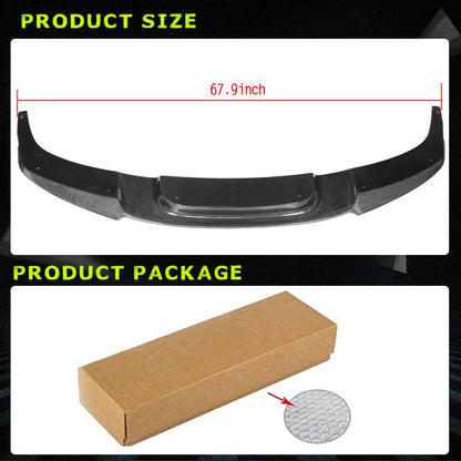 Fits for BMW 6 Series F06 F12 F13 640i 650i M Sport Carbon Fiber Front Bumper Lip Spoiler Body Kit