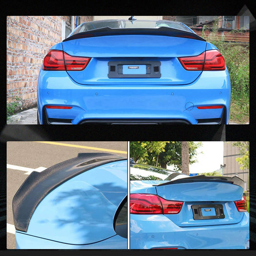 Fits for BMW F82 M4 Coupe Carbon Fiber Rear Trunk Boot Spoiler Wing Lip Factory Outlet