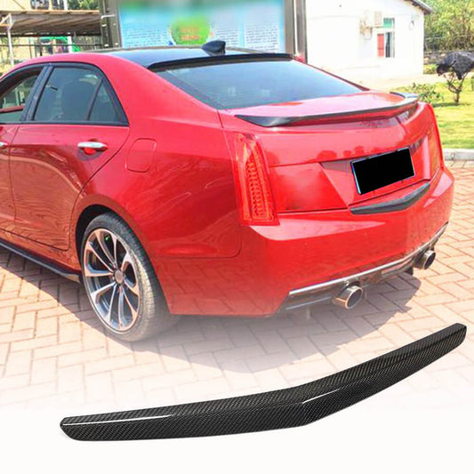Fits for Cadillac ATS 14-19 Carbon Fiber Rear Door Trunk Lid Tail Wing Trim Factory Outlet