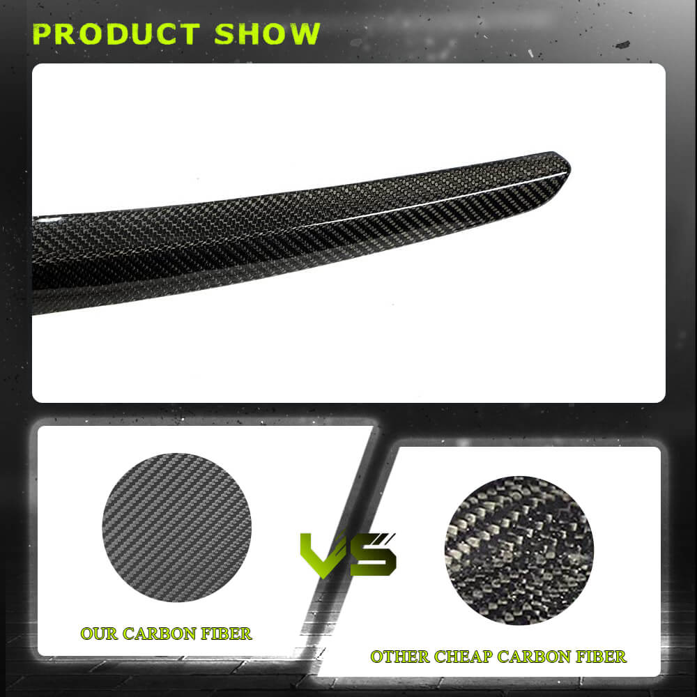 Fits for Cadillac ATS 14-19 Carbon Fiber Rear Door Trunk Lid Tail Wing Trim Factory Outlet