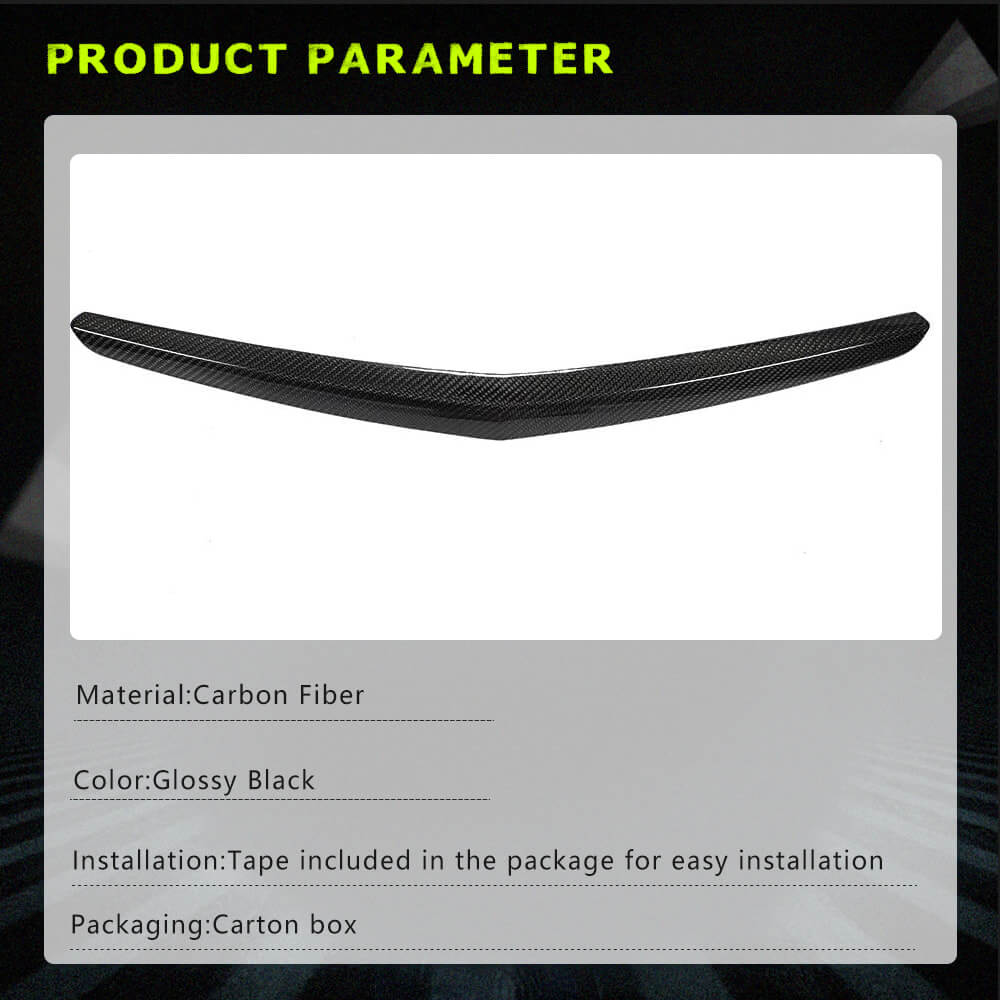 Fits for Cadillac ATS 14-19 Carbon Fiber Rear Door Trunk Lid Tail Wing Trim Factory Outlet