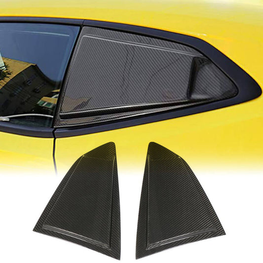 Fits for Chevrolet Camaro Carbon Fiber Rear Window Scoop Side Louvers Air Vent Cover