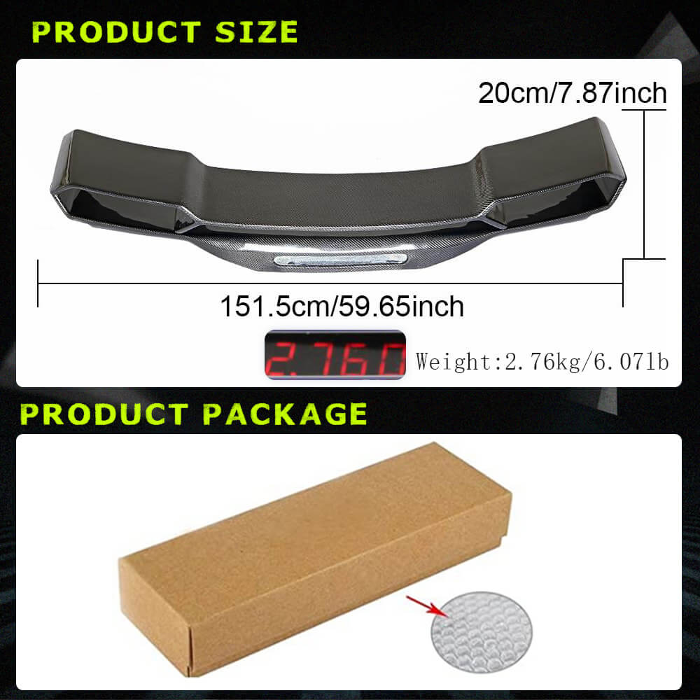 Fits for Chevrolet Camaro Coupe Carbon Fiber Rear Trunk Spoiler Wing Lip