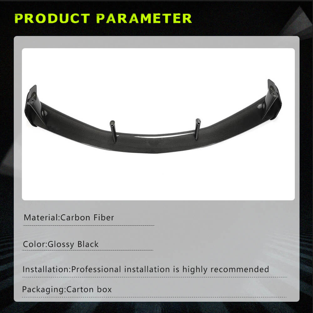 Fits for Chevrolet Corvette C8 Carbon Fiber Rear Trunk Spoiler Wing Lip