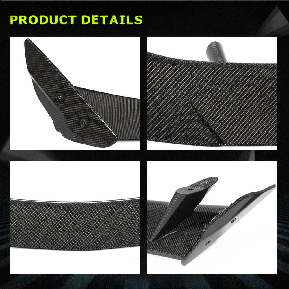 Fits for Chevrolet Corvette C8 Carbon Fiber Rear Trunk Spoiler Wing Lip