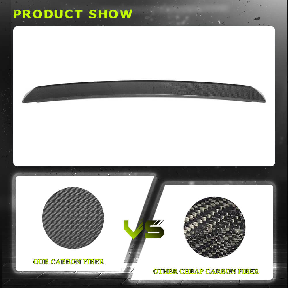 Fits for Dodge Challenger 08-14 Carbon Fiber Rear Door Trunk Lid Tail Wing Trim Factory Outlet