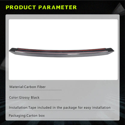 Fits for Dodge Challenger 08-14 Carbon Fiber Rear Door Trunk Lid Tail Wing Trim Factory Outlet