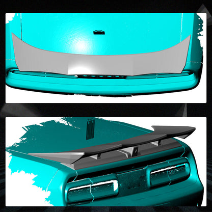 Fits for Dodge Challenger Coupe 15-19 Carbon Fiber Rear Trunk Spoiler Wing Lip