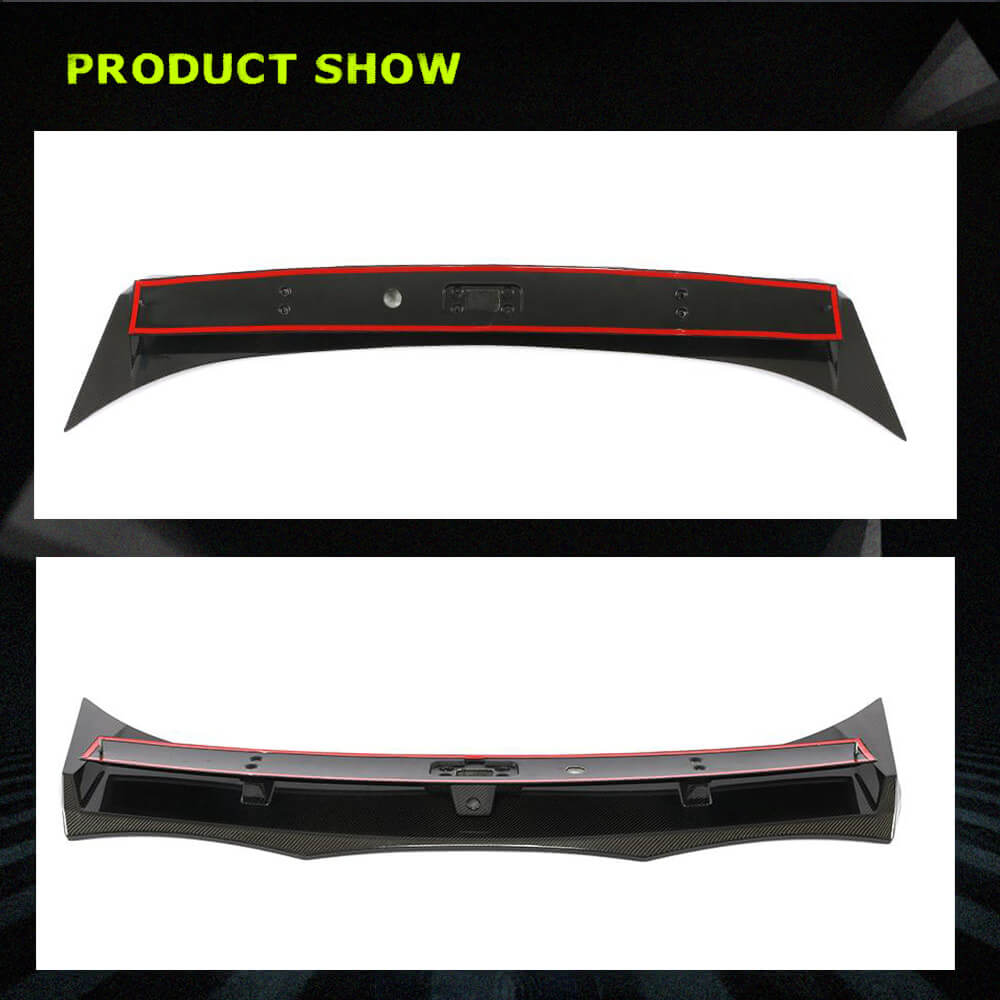 Fits for Dodge Challenger Coupe 15-19 Carbon Fiber Rear Trunk Spoiler Wing Lip