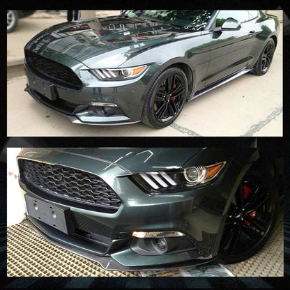 Fits for Ford Mustang GT Coupe 2-Door 15-17 Carbon Fiber Front Chin Lip Splitter