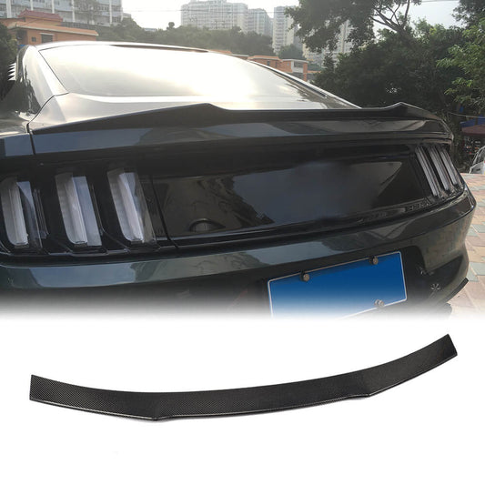 Fits for Ford Mustang GT Coupe V6 V8 Shelby GT350 2015-2017 Carbon Fiber Rear Spoiler