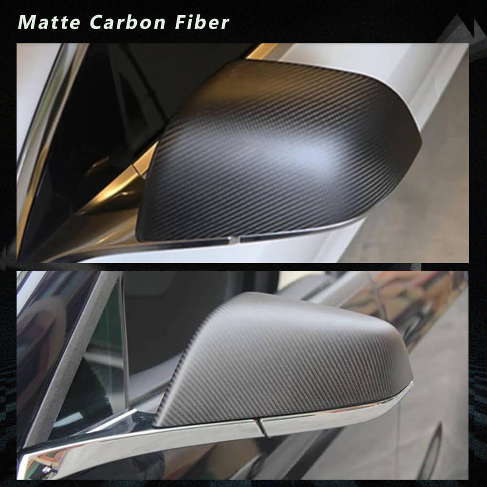 Fits for Tesla Model 3 Sedan 16-20 Dry Carbon Fiber Side Rearview Mirror Cover Caps Add-on