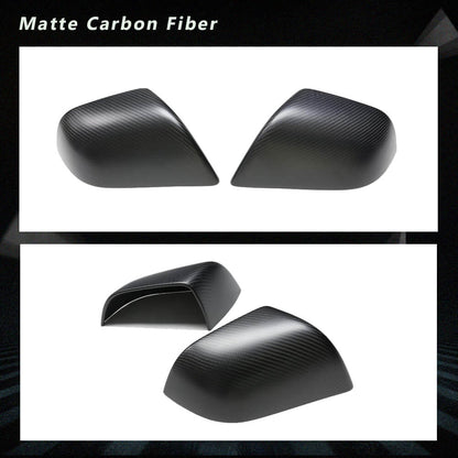 Fits for Tesla Model 3 Sedan 16-20 Dry Carbon Fiber Side Rearview Mirror Cover Caps Add-on