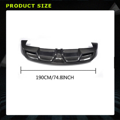 Fits for Tesla Model S 2012-2015 Carbon Fiber Rear Bumper Diffuser Lip