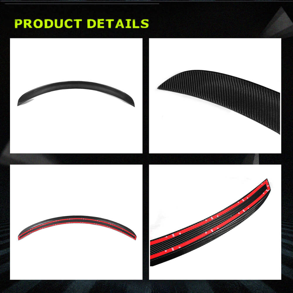 Fits for Tesla Model S Pre-facelift Carbon Fiber Rear Trunk Spoiler Wing