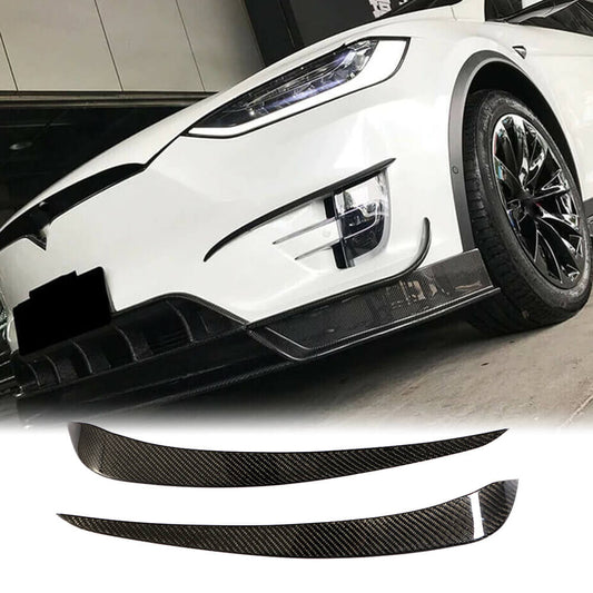Fits for Tesla Model X Carbon Fiber Front Bumper Air Fender Vents