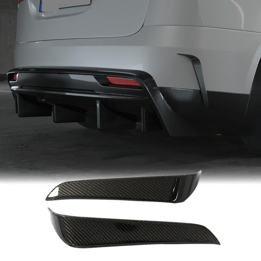 Fits for Tesla Model X Carbon Fiber Rear Bumper Air Fender Vents