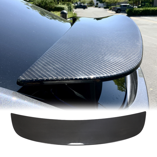 Fits for Tesla Model X Carbon Fiber Rear Trunk Boot Spoiler Wing Lip