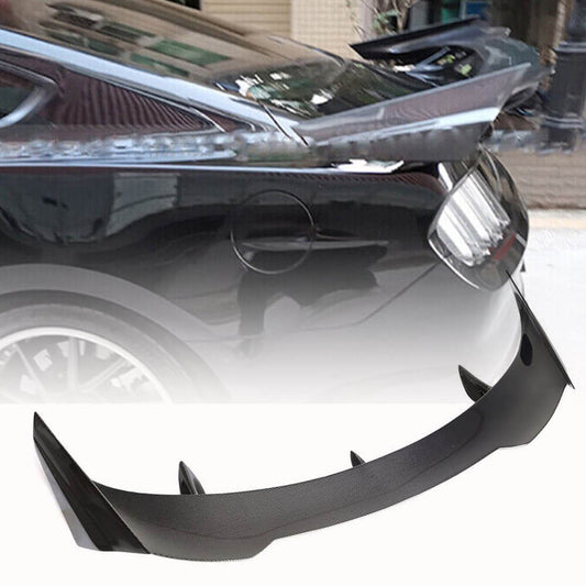 Fits for Ford Mustang Coupe 15-20 Carbon Fiber Rear Trunk Boot Lid Spoiler Wing Lip