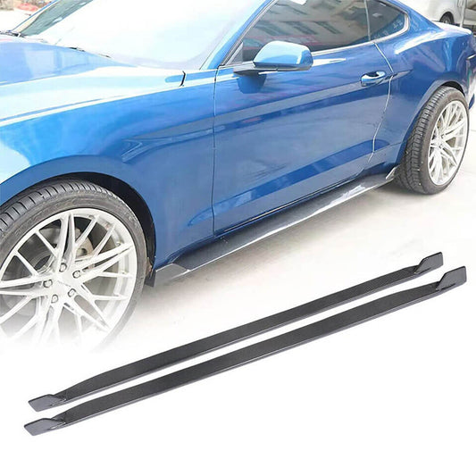 Fits for Ford Mustang GT 2-Door 15-19 Carbon Fiber Side Skirts Extension Lip Factory Outlet