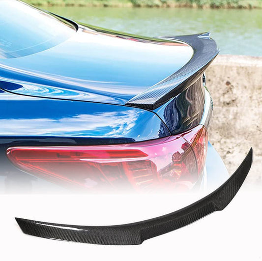 Fits for Infiniti Q50 Q50S 2014-2022 Carbon Fiber Rear Trunk Boot Spoiler Wing Lip Factory Outlet