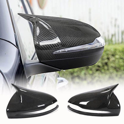 Fits for Mercedes Benz W205 W238 C238 A238 W213 W222 X253 Carbon Fiber Replacement Side Rearview Mirror Cover Caps 2pcs LHD