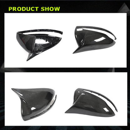 Fits for Mercedes Benz W205 W238 C238 A238 W213 W222 X253 Carbon Fiber Replacement Side Rearview Mirror Cover Caps 2pcs LHD