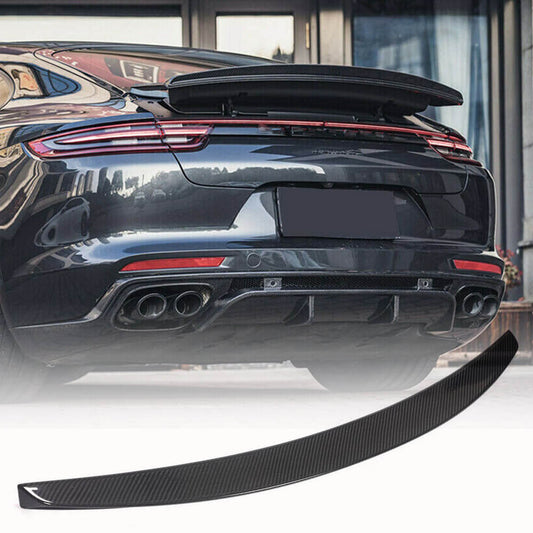 Fits for Porsche Panamera 971 Dry Carbon Fiber Rear Trunk Spoiler Wing Lip Factory Outlet