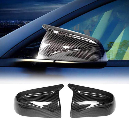 Fits for Tesla Model 3 Sedan 16-20 Carbon Fiber Side Rearview Mirror Cover Caps Replacement