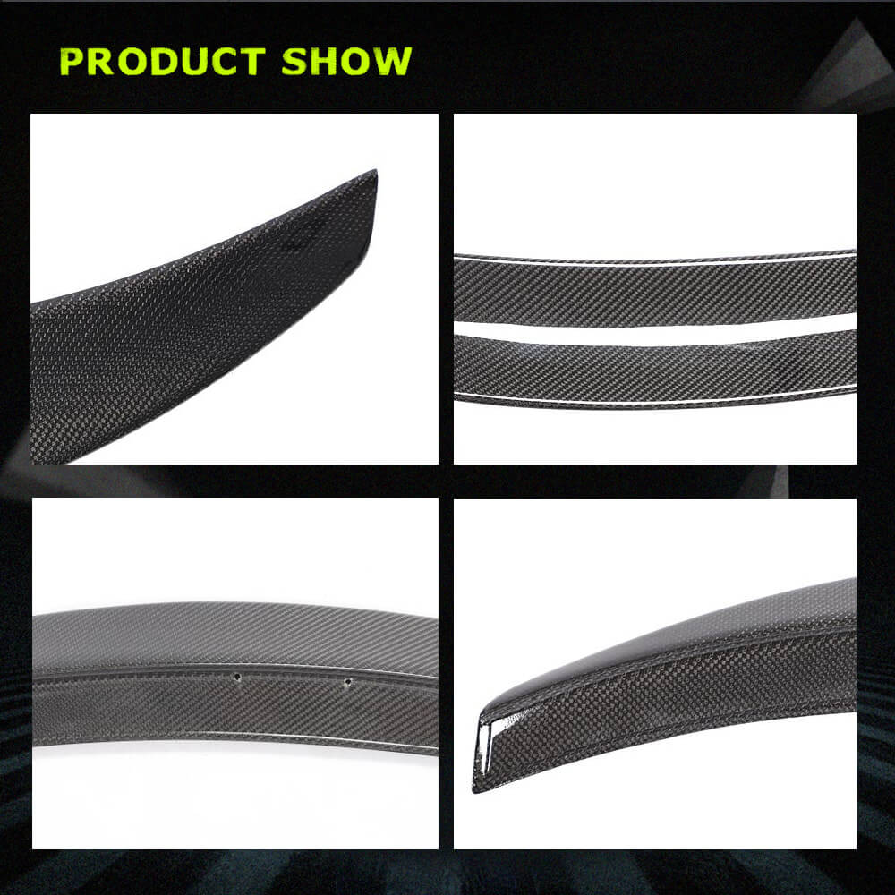 Fits for Tesla Model 3 Sedan 16-22 Carbon Fiber Rear Trunk Spoiler Wing Lip