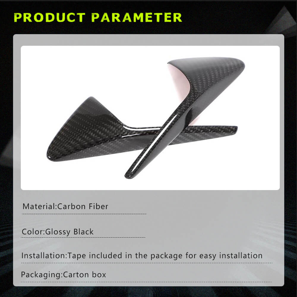 Fits for Tesla Model 3&S&X 17-19 Carbon Fiber Fender Camera Covers Exterior Decoration Accessories