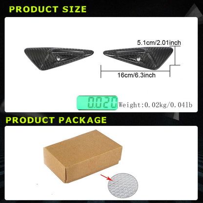 Fits for Tesla Model 3 & Y Dry Carbon Fiber Fender Camera Covers Exterior Decoration Accessories