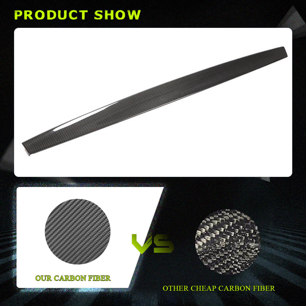 Fits for Tesla Model 3 & Y Dry Carbon Fiber Interior Dashboard Decoration Cover Trim