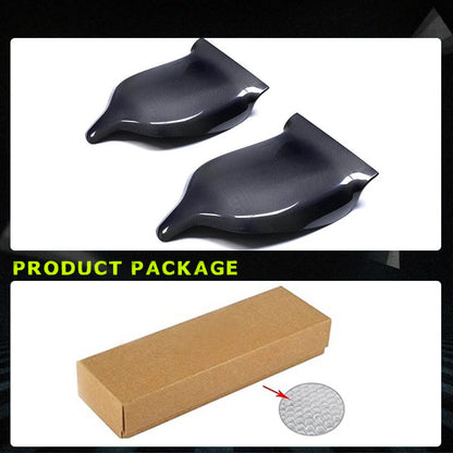 Fits for Tesla Model S 2014-2020 Carbon Fiber Interior Seat Back Cover Trim Interior Accessories 2pcs