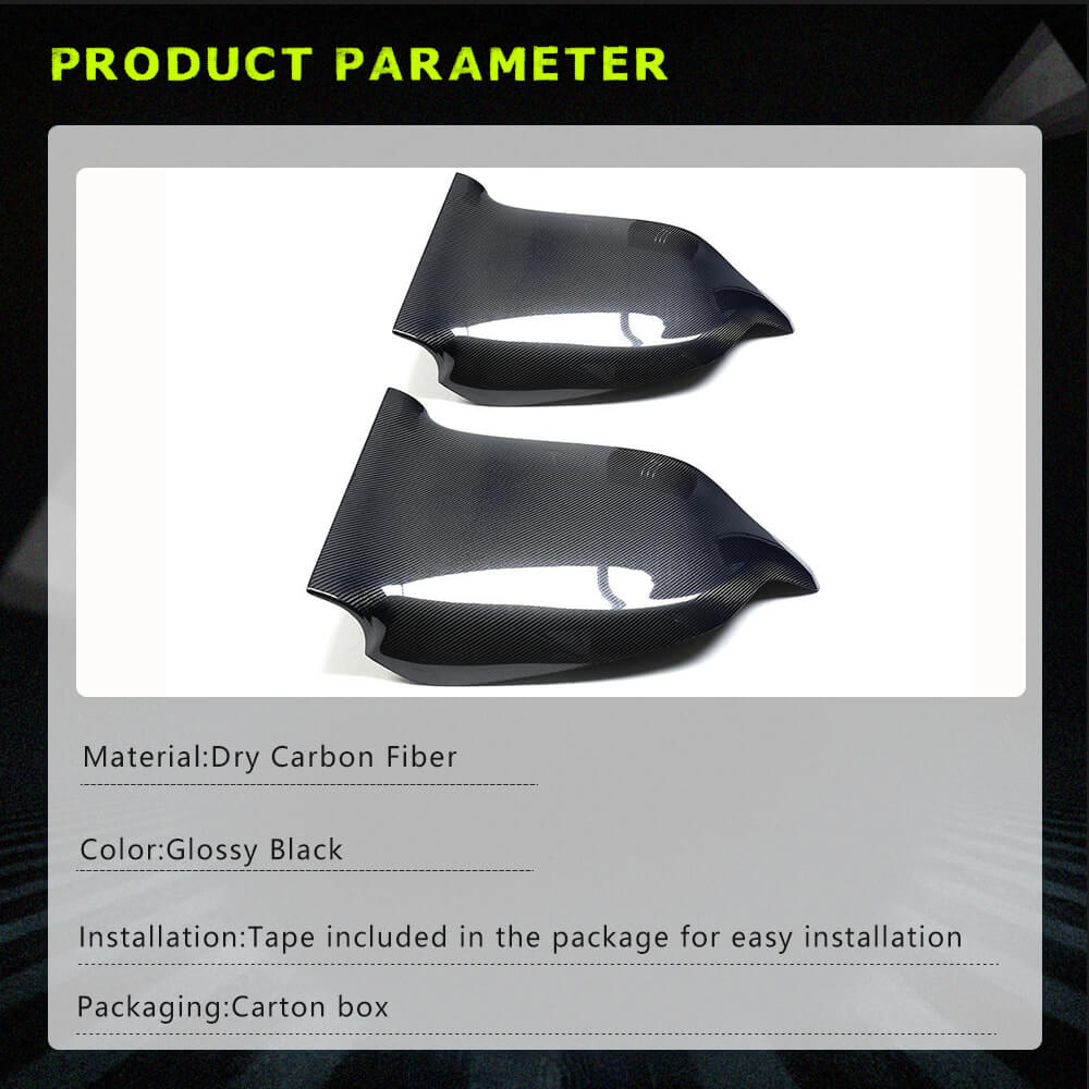 Fits for Tesla Model S 2014-2020 Carbon Fiber Interior Seat Back Cover Trim Interior Accessories 2pcs