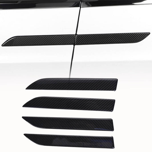 Fits for Tesla Model X 2016-2020 Carbon Fiber Car Door Handle Cover Door Push Handle Cover 4pcs