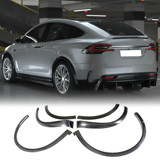 Fits for Tesla Model X Carbon Fiber Wheel Arch Fender Flares