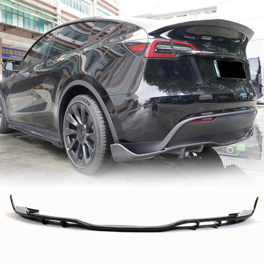 Fits for Tesla Model Y 19-22 Carbon Fiber Rear Bumper Diffuser