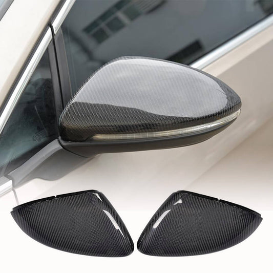 Fits for Volkswagen VW Golf 7 7.5 MK7 MK7.5 GTI R R-line Carbon Fiber Replacement Side Rearview Mirror Cover Caps 2pcs